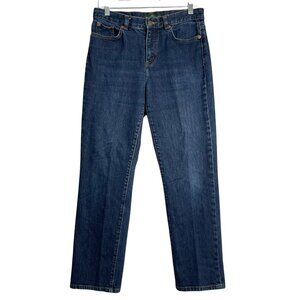 Lauren‎ Ralph Lauren Straight Leg Jeans Womens 4 Blue Dark Wash Western Classic